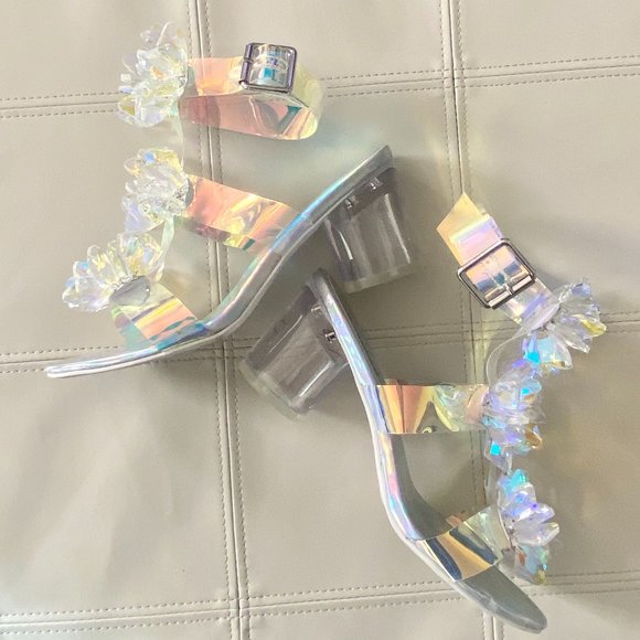 Jeffrey Campbell Shoes - Jeffrey Campbell Acryllic Clear Iridescent Heels